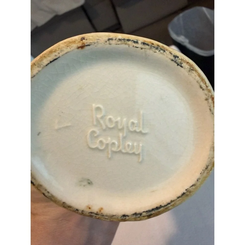 Set of 2 Vintage Royal Copley Ceramic Rooster Planters